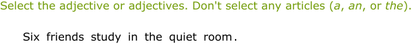 IXL - Identify adjectives (Class III English practice)