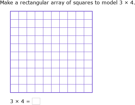 IXL - Make arrays to model multiplication (Class III maths practice)