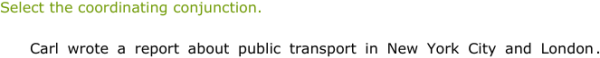 IXL - Identify coordinating conjunctions (Class V English practice)