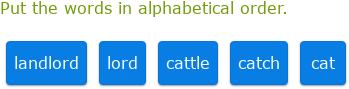 IXL - Alphabetical order (Class VII English practice)