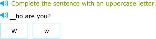 IXL - Capitalise the first letter of a sentence (Upper kindergarten ...