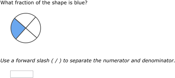 IXL - Simple fractions: what fraction does the shape show? (Class IV