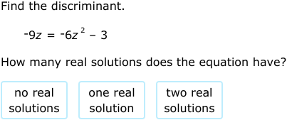IXL - Using the discriminant (Class X maths practice)
