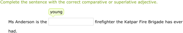 IXL - Spell adjectives that compare (Class IV English practice)