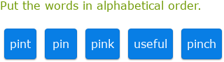 IXL - Alphabetical order (Class VIII English practice)