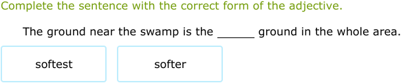 IXL - Use adjectives to compare (Class V English practice)