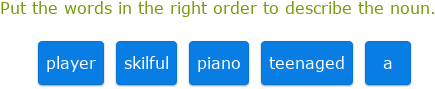 IXL - Order adjectives (Class VII English practice)